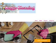 Tablet Screenshot of angyscleaning.com
